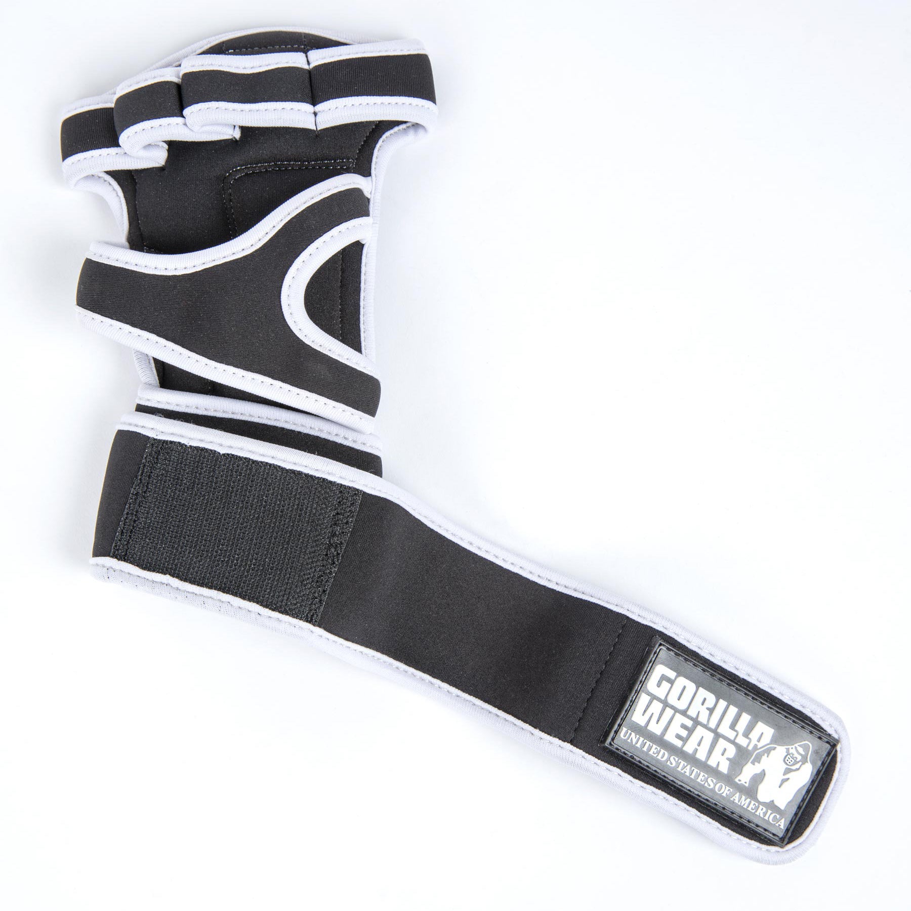 Gorilla Wear Yuma Träningshandskar Weightlifting Workout Gloves, black/white