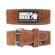 Gorilla Wear 4 Inch Powerlifting Belt, brown