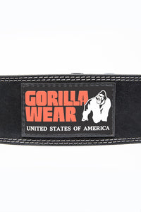 Gorilla Wear 4 Inch Powerlifting Belt, black