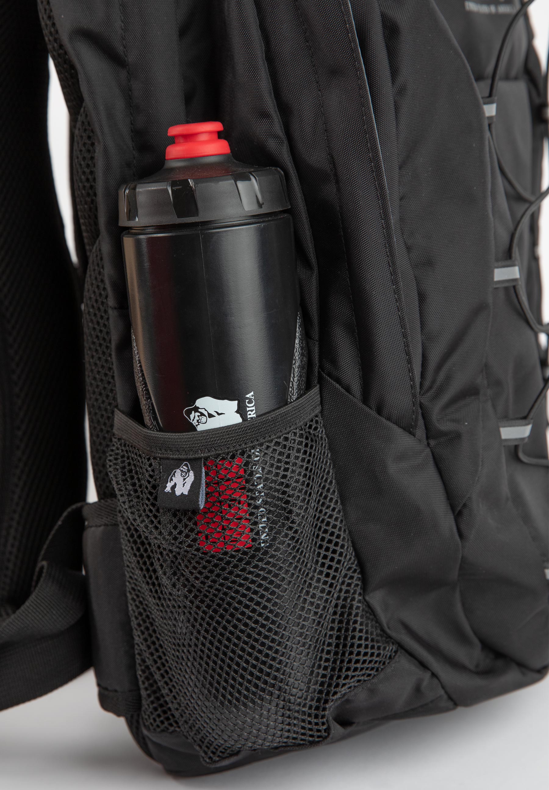 Gorilla Wear Las Vegas Backpack, Svart - 25L, Smart förvaring