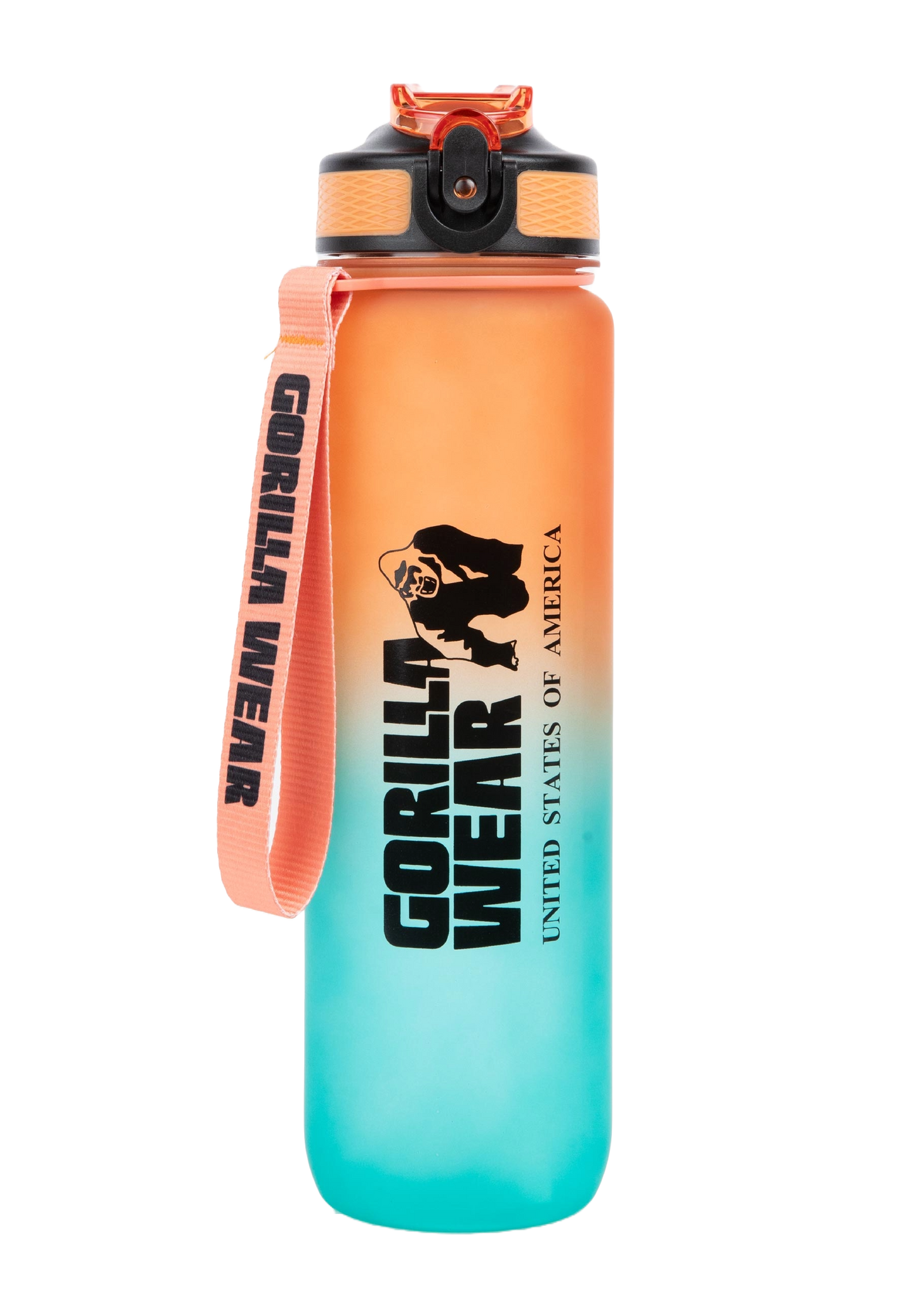 Gorilla Wear Gradient Water Bottle, green/orange