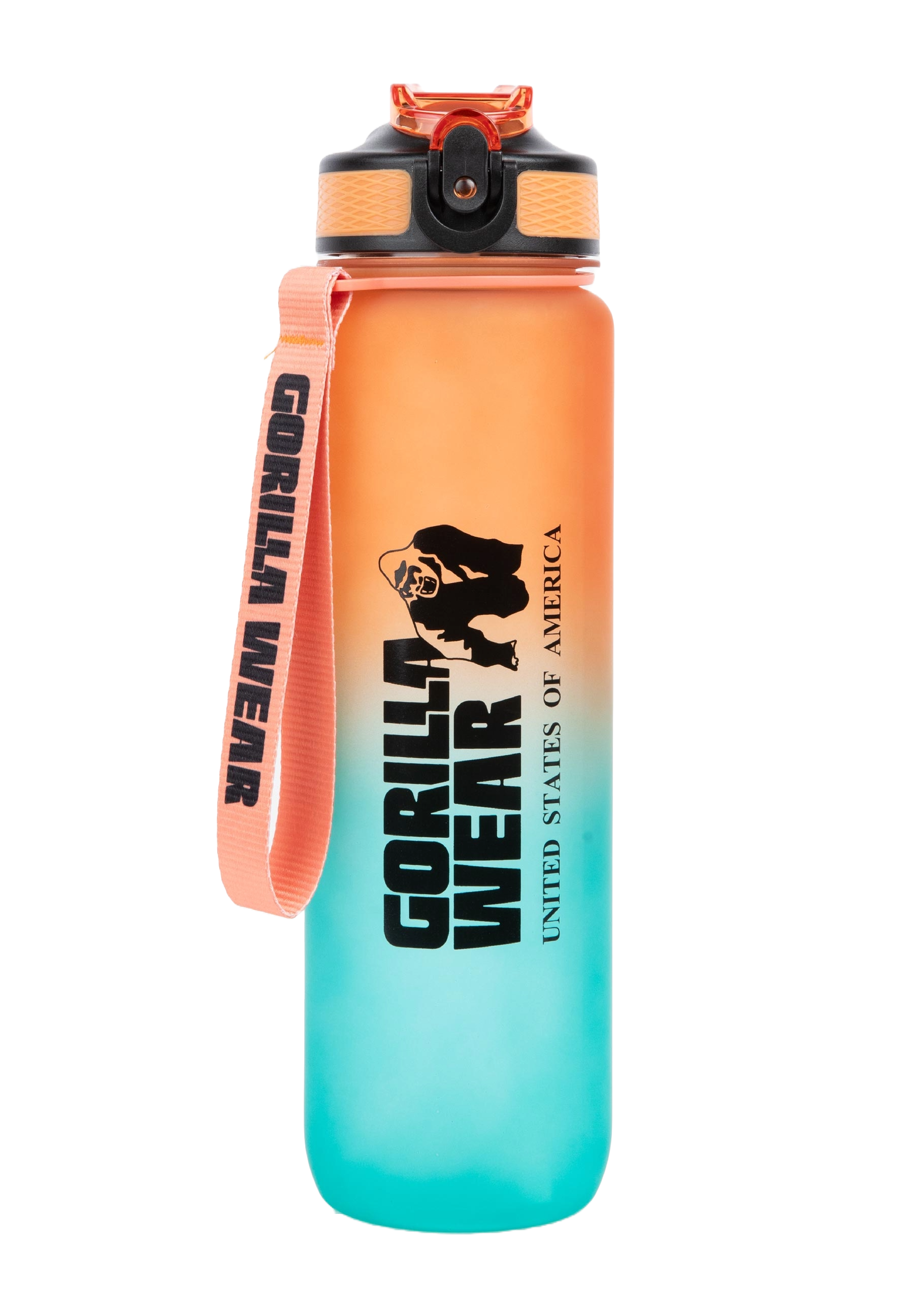 Gorilla Wear Gradient Water Bottle, green/orange