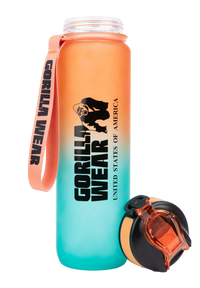 Gorilla Wear Gradient Water Bottle, green/orange