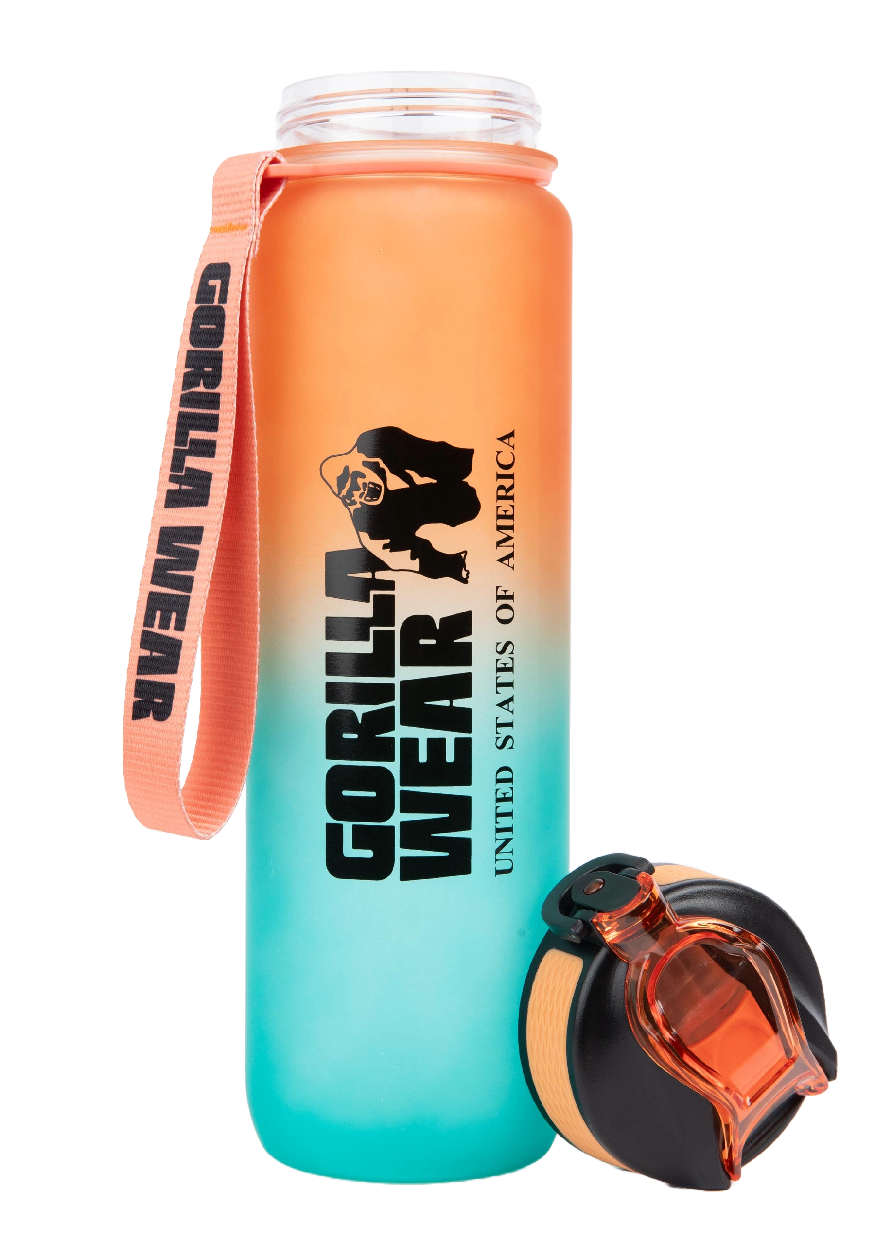 Gorilla Wear Gradient Water Bottle, green/orange