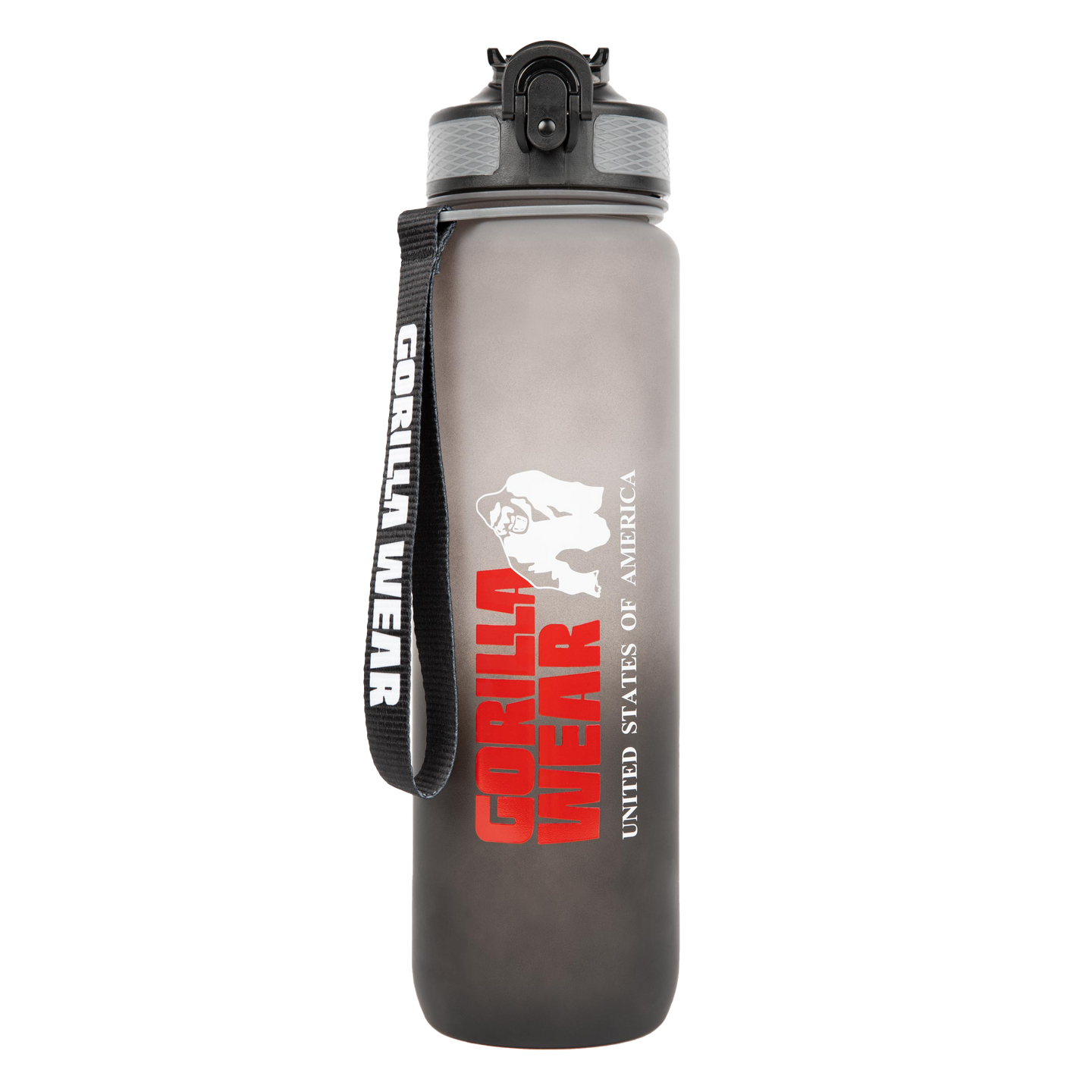 Gorilla Wear Gradient Water Bottle 1000 ml, black/grey
