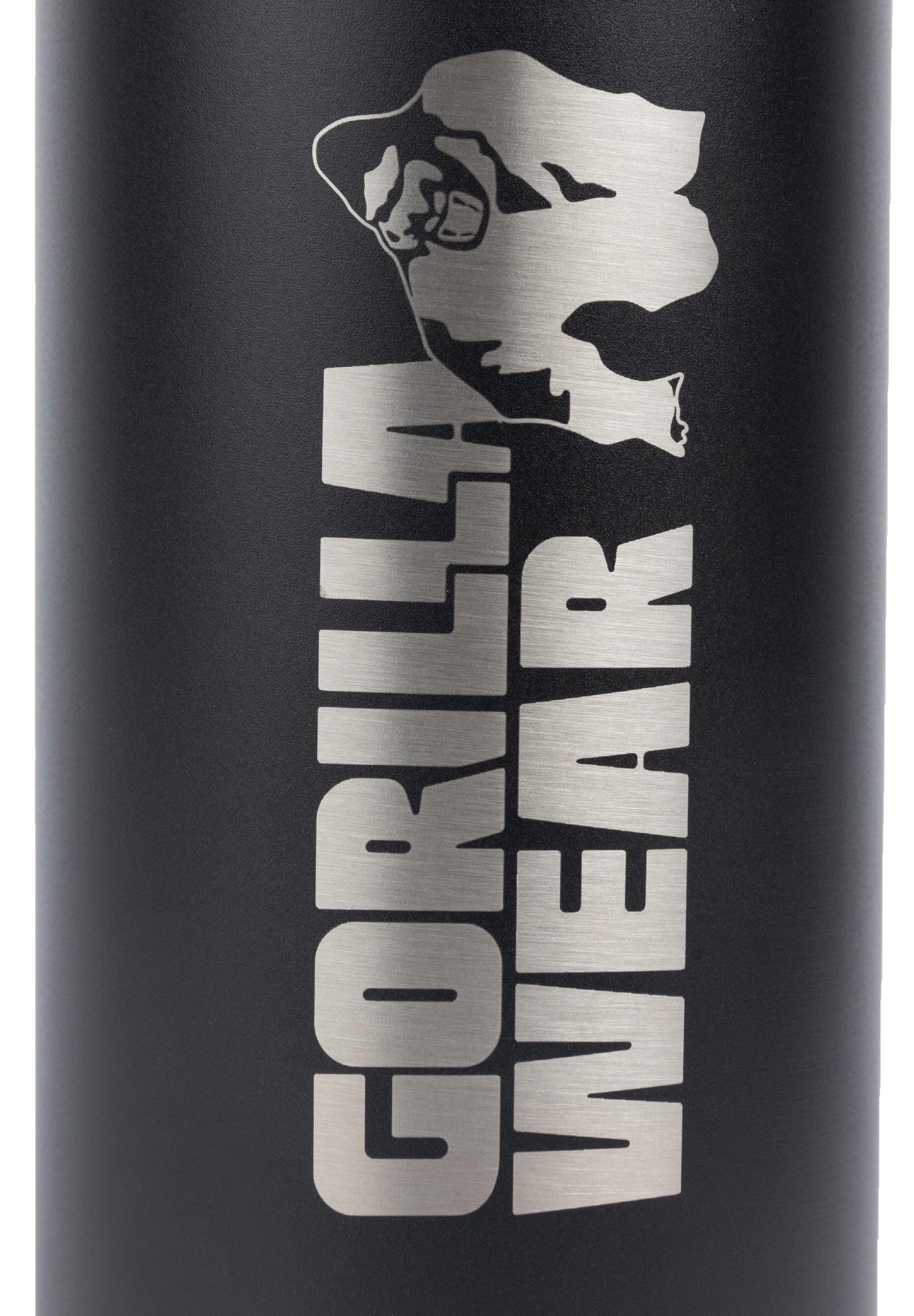 Gorilla Wear Insulated Stainless Steel Water Bottle 1000 ml, black