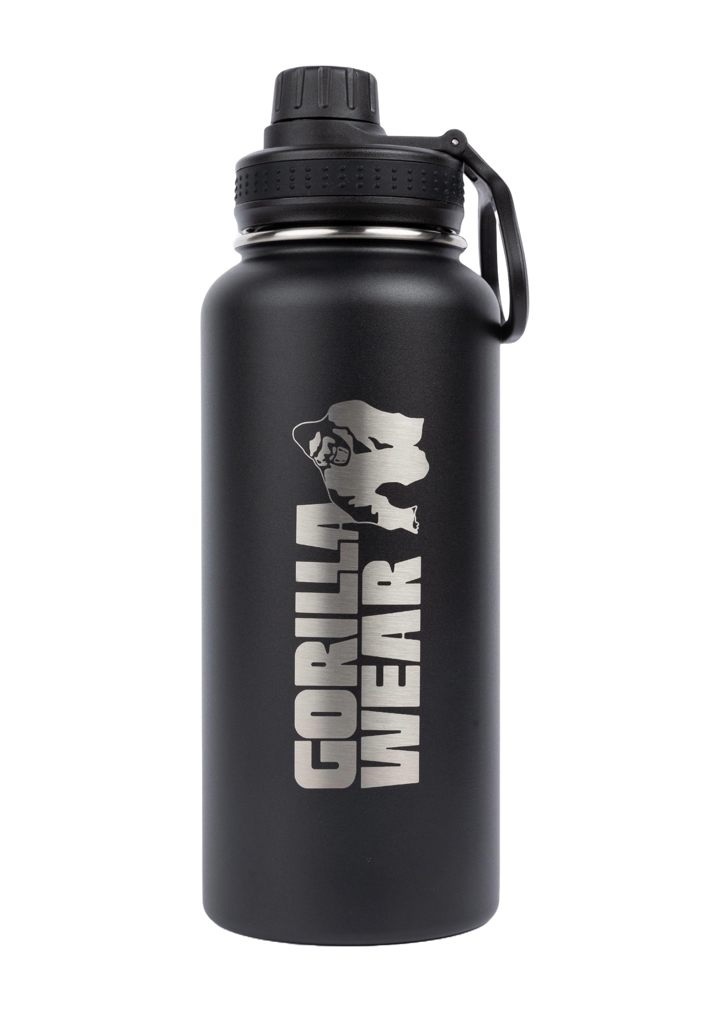 Gorilla Wear Insulated Stainless Steel Water Bottle 1000 ml, black