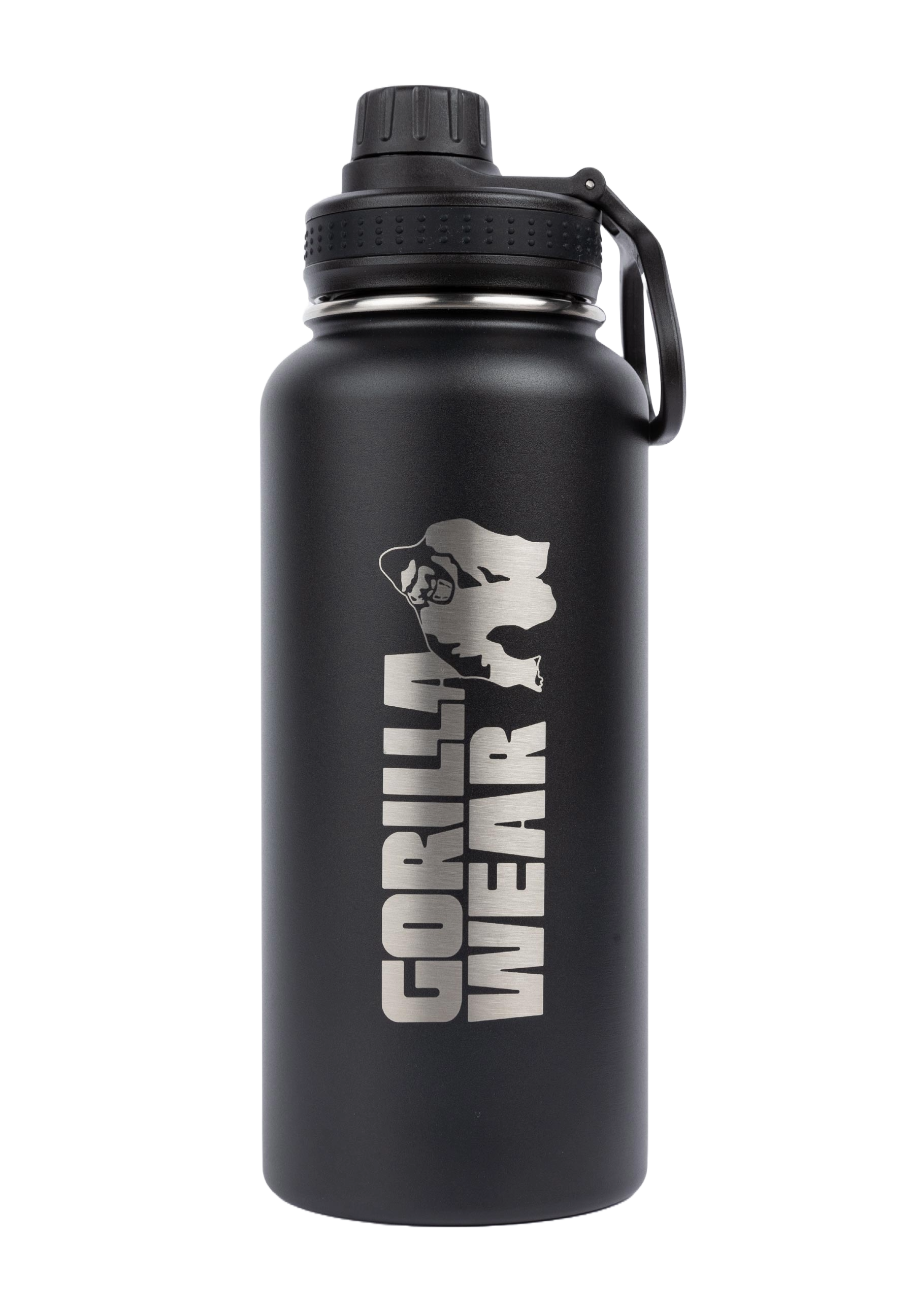 Gorilla Wear Insulated Stainless Steel Water Bottle 1000 ml, black