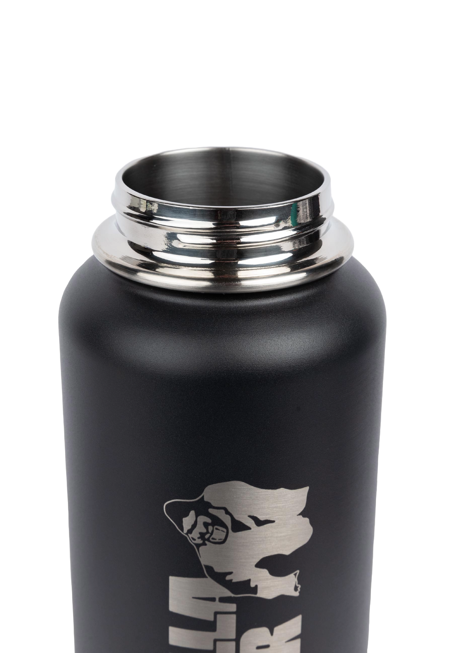 Gorilla Wear Insulated Stainless Steel Water Bottle 1000 ml, black