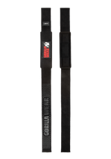 Gorilla Wear Padded Silicone Lifting Straps, black