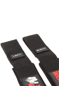 Gorilla Wear Padded Silicone Lifting Straps, black