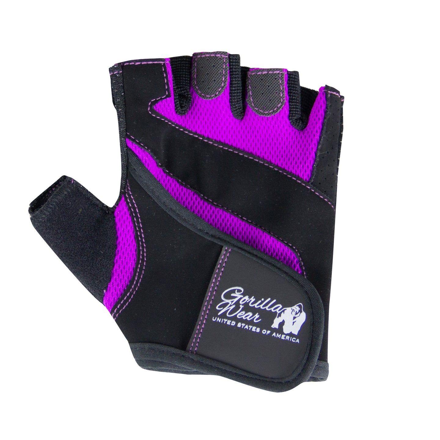 Gorilla Wear Women's Fitness Gloves, black/purple