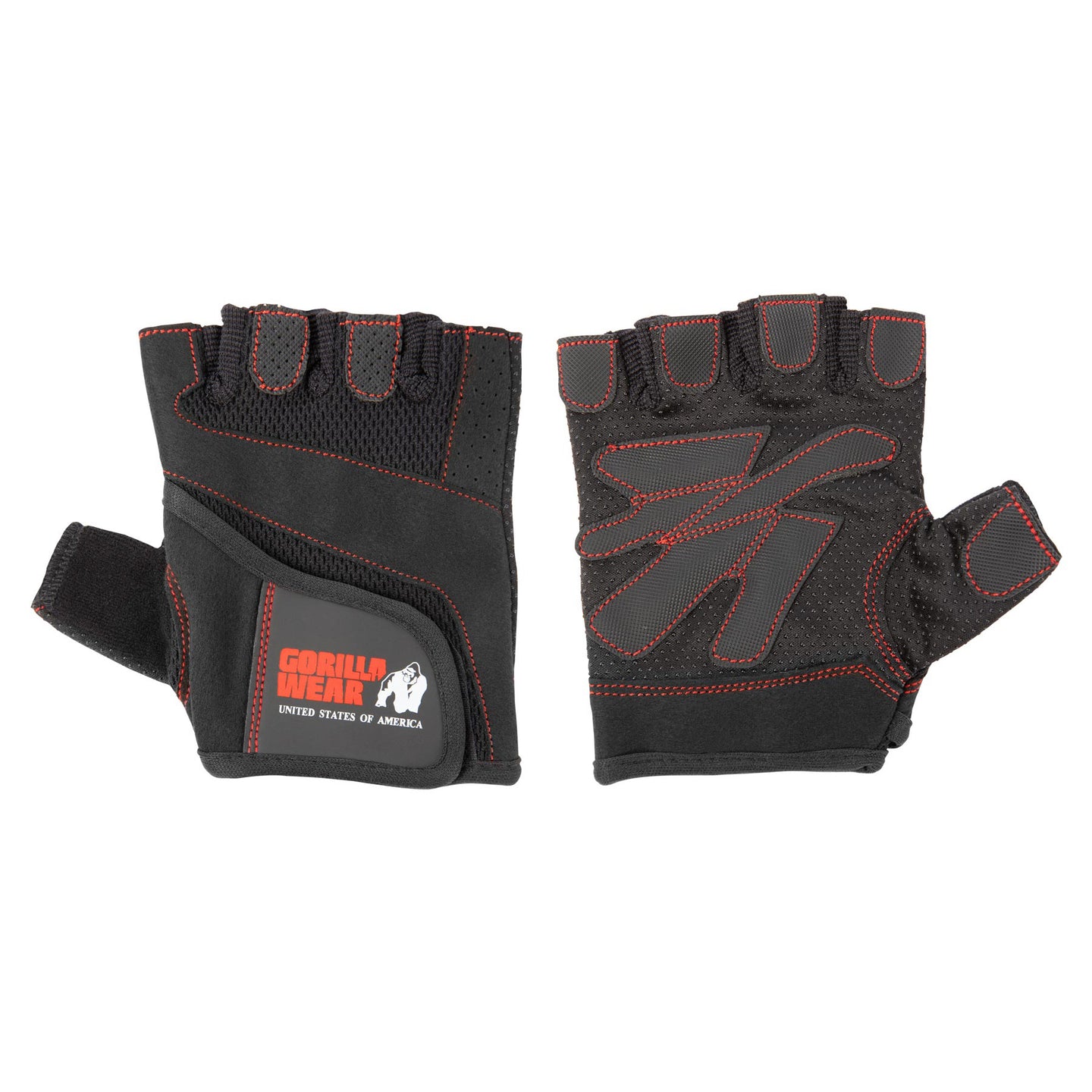 Gorilla Wear Women's Träningshandskar Fitness Gloves, black/red