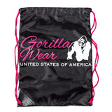 Gorilla Wear GW Drawstring Bag, black/pink