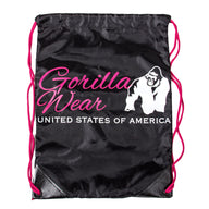 Gorilla Wear GW Drawstring Bag, black/pink