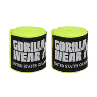 Gorilla Wear Boxing Hand Wraps, yellow - 2,5 m