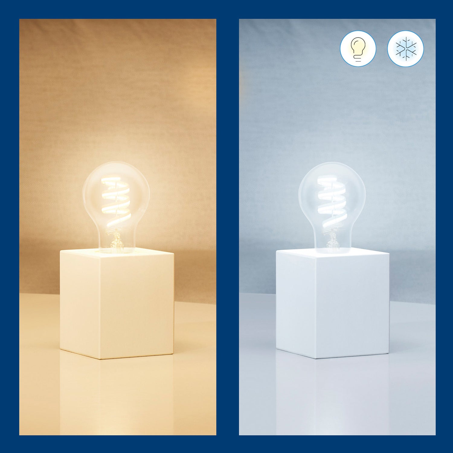 WiZ WiFi Smart LED E27 40W Filament Färg + Varm-kallvit 470lm