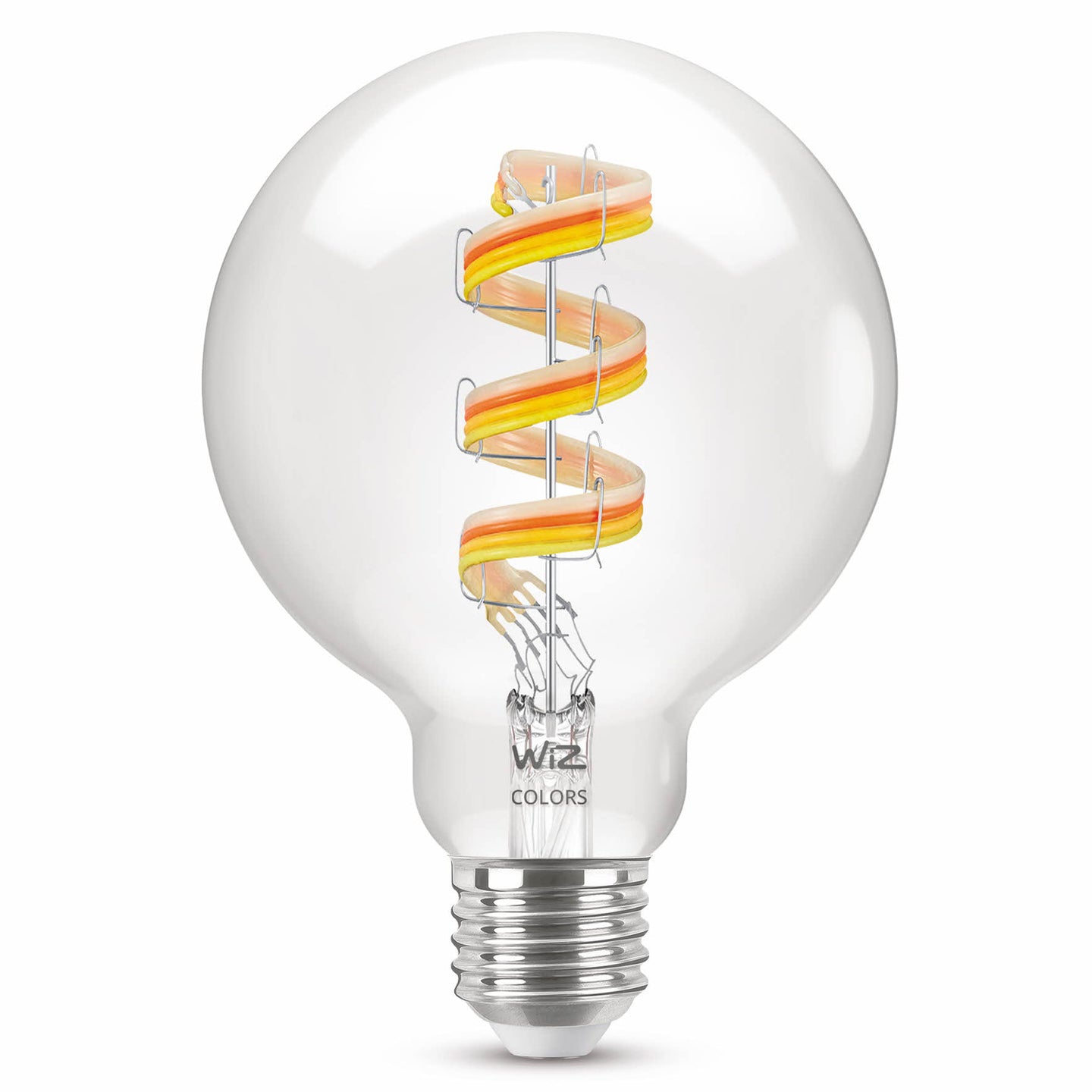 WiZ WiFi Smart LED E27 G95 40W Filament Färg + Varm-kallvit 470lm