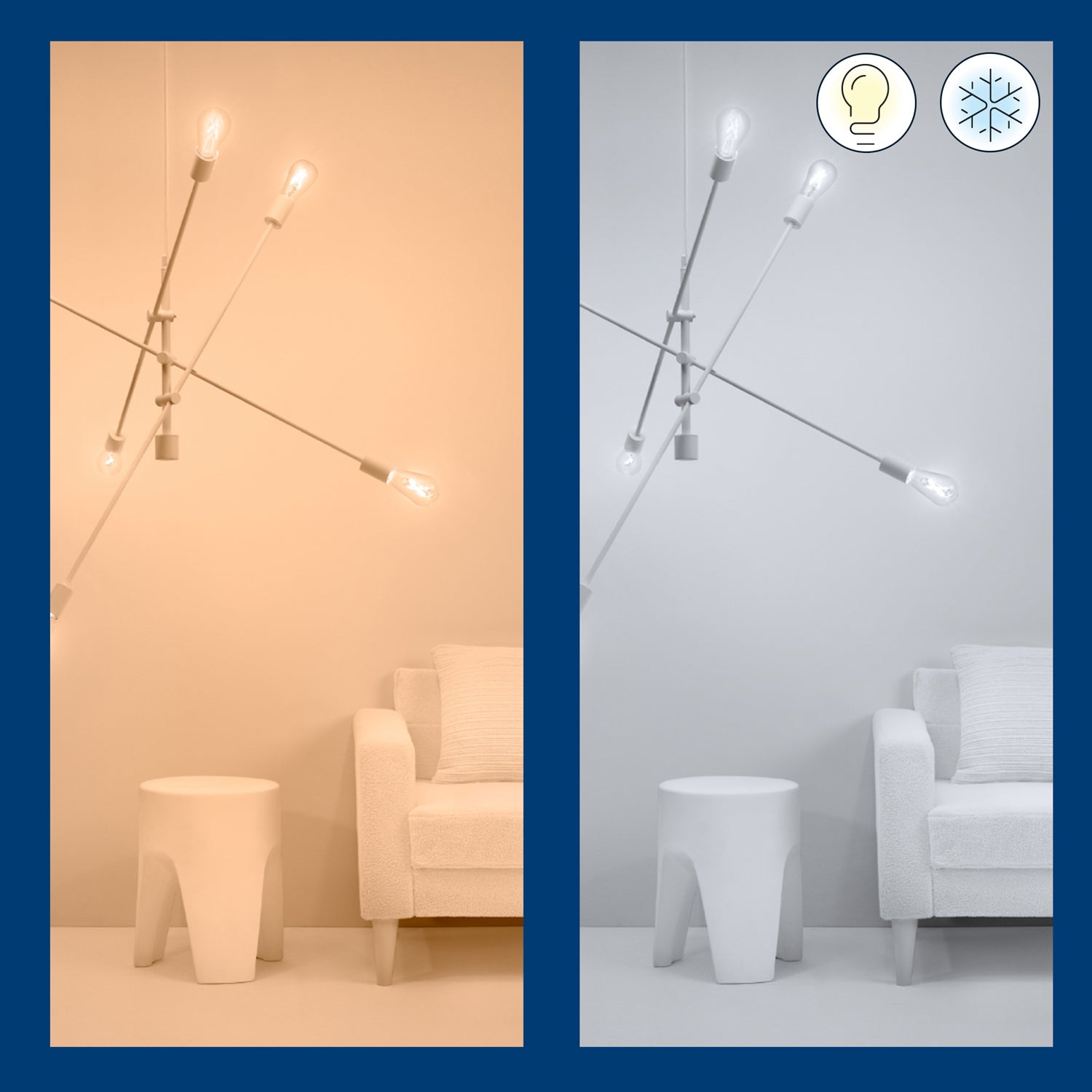 WiZ WiFi Smart LED E14 Kron 40W Varm-kallvit 470 lm 3 pack