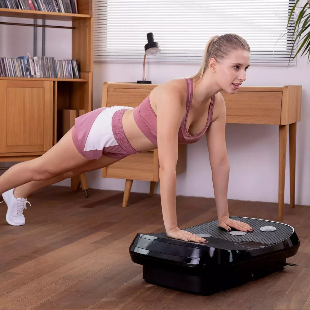 FitnessPlate 4D – Vibrationsplatta för lymfsystem, förbränning & smärtlindring