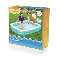 Bestway Familjepool Dunk n Splash 251 x 168 x 102cm
