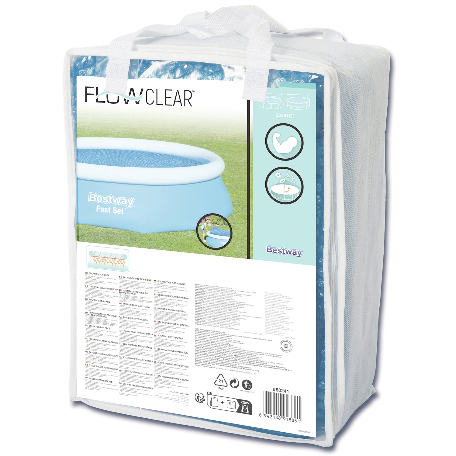 Bestway Pool Cover Flowclear Solar 3,05m