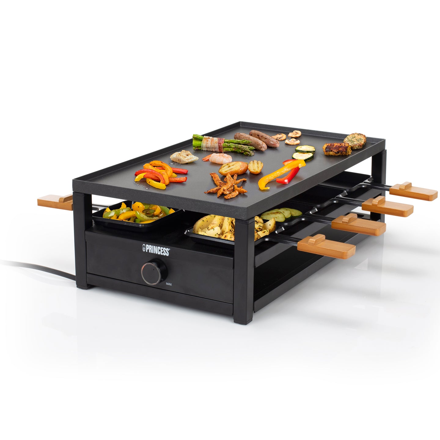 Princess Raclette 162655 Black Steel Raclette för 8pers.