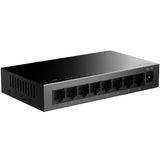 Strong 8-port Gigabitswitch Metall Svart