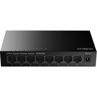 Strong 8-port Gigabitswitch Metall Svart