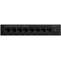Strong 8-port Gigabitswitch Metall Svart