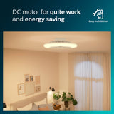 Philips Amigo Takfläkt med LED-belysning Varm-/kallvitt 6000 lm