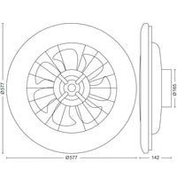 Philips Amigo Takfläkt med LED-belysning Varm-/kallvitt 6000 lm