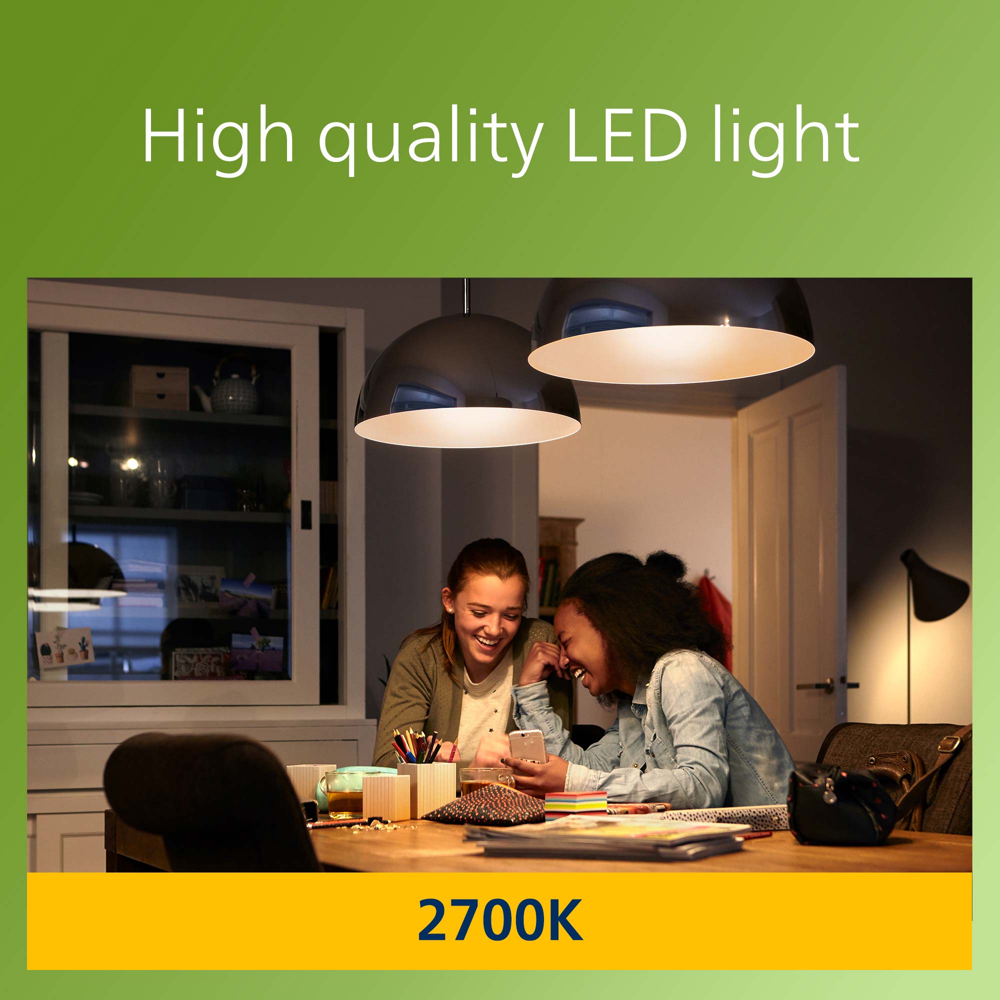 Philips LED E27 Normal 5,2W (75W) Klar 1095lm 2700K Energiklass A