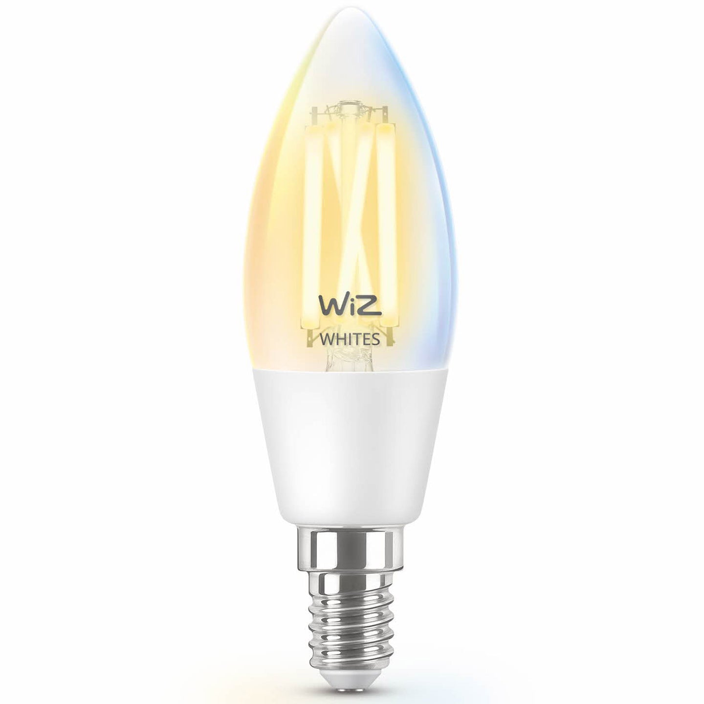 WiZ WiFi Smart LED E14 Kron 40W 470lm Filament Varm-kallvit
