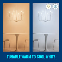 WiZ WiFi Smart LED E14 Kron 40W 470lm Filament Varm-kallvit