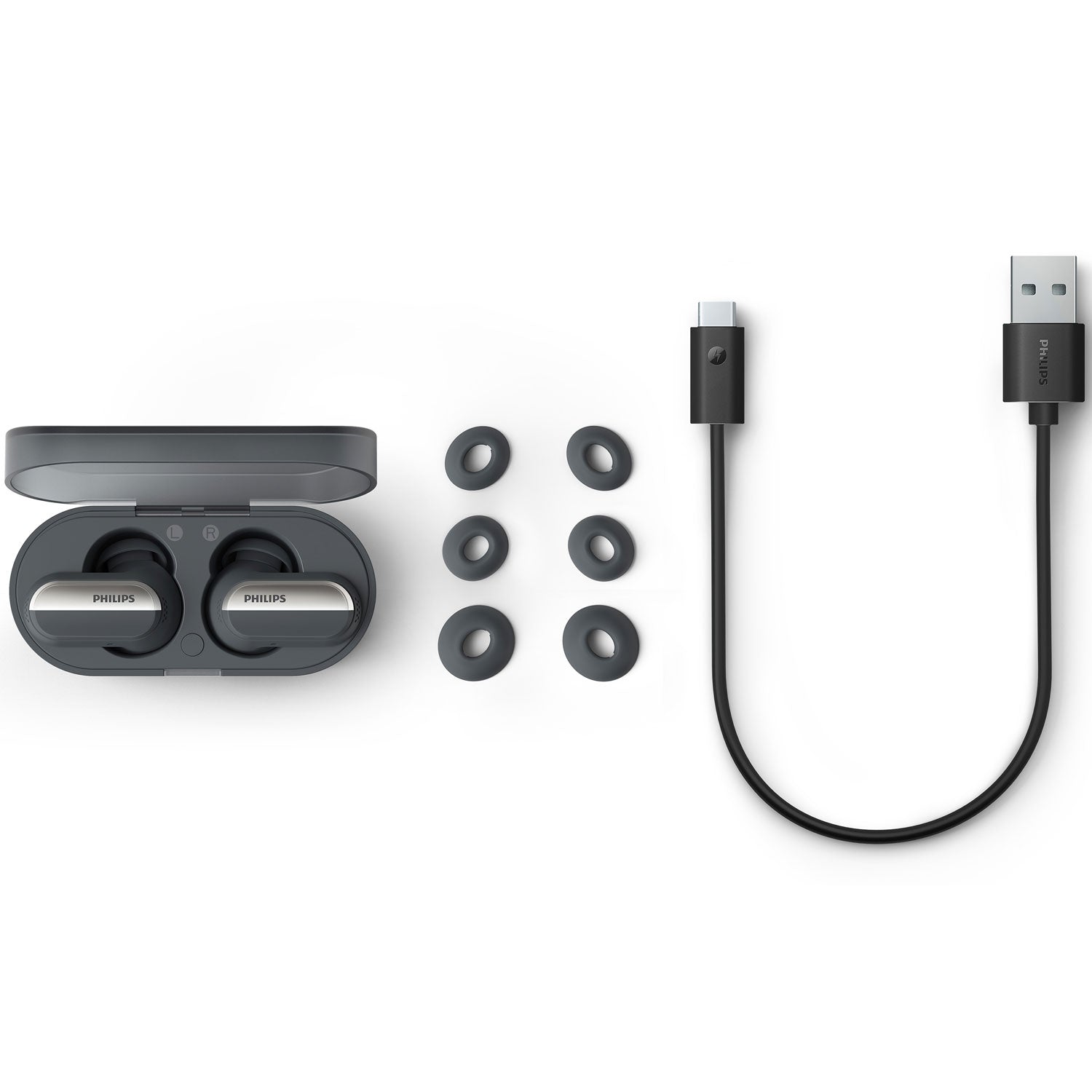 Philips Hörlurar In-Ear TWS ANC IPX4 7+21h TAT6908BK/00 Svarta