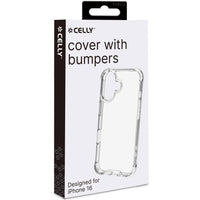 Celly Armor Stöttåligt skal iPhone 16 Transparent