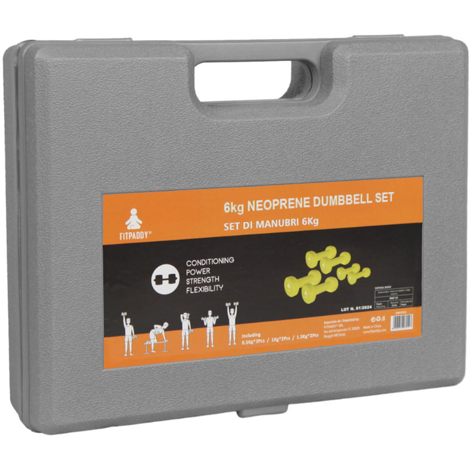 Fitpaddy Hantelset Vinyl 6 st