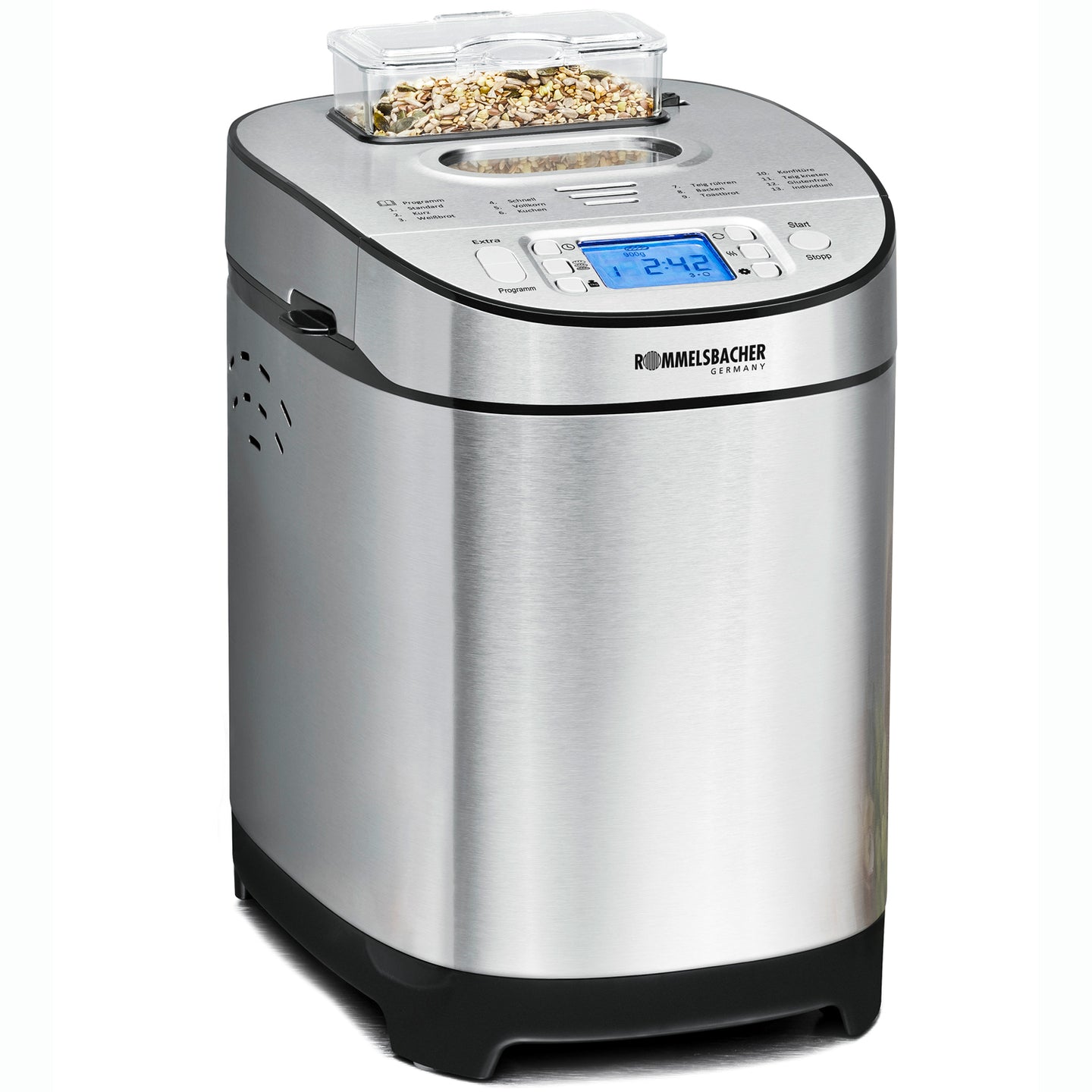 Rommelsbacher Bakmaskin BA 550 13 Bakprogram Gluten Free