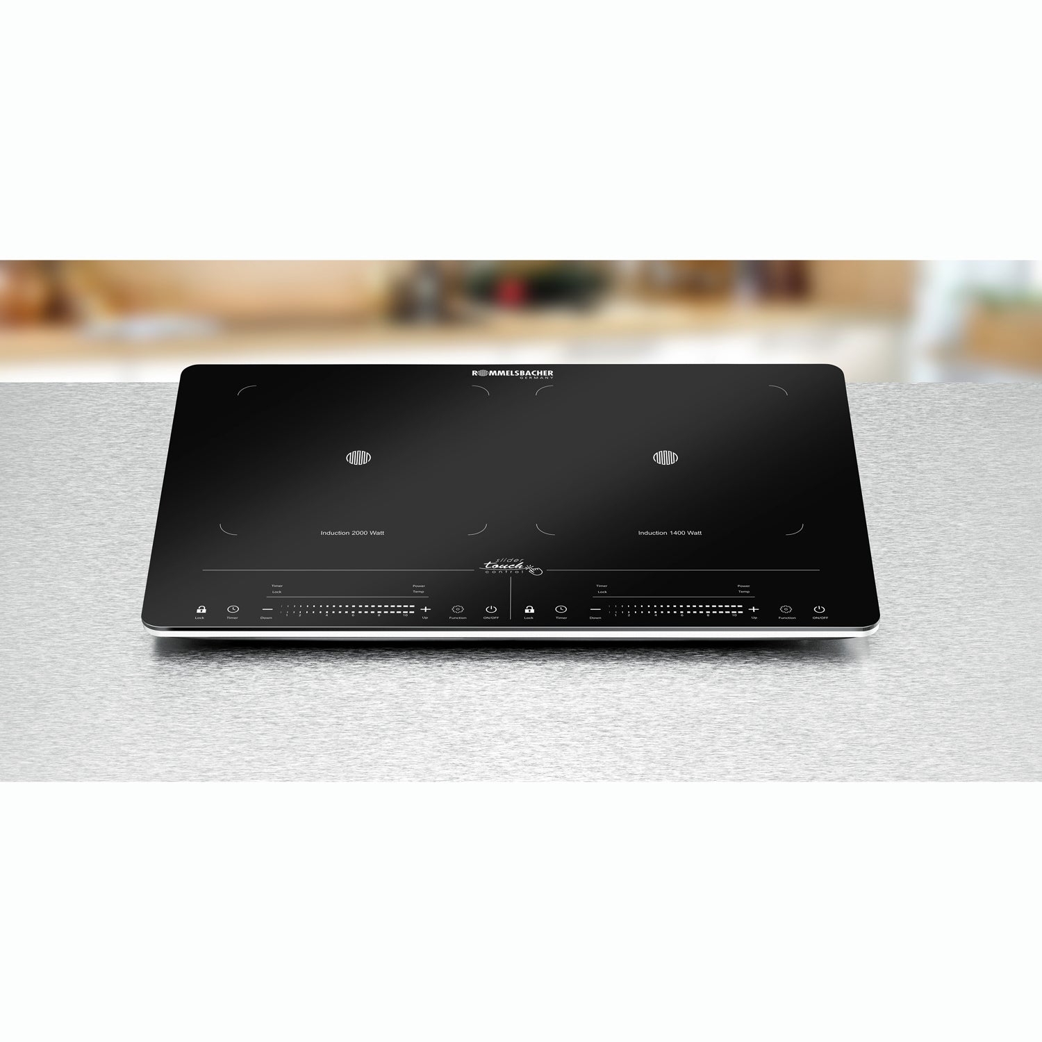 Rommelsbacher Kokplatta Dubbel Induktion CT 3420/IN 2000W LED