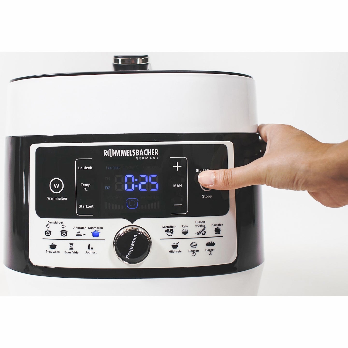 Rommelsbacher Multikokare/tryckkokare MD 1000 14 Program 1000W