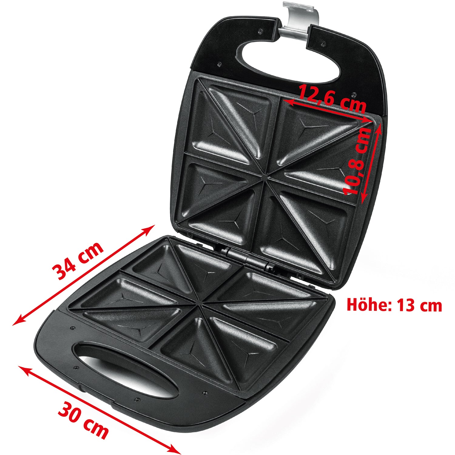 Rommelsbacher Smörgåsgrill ST 1410 4 Skivig Xylan® Plus Beläggning 1400W