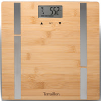 Terraillon Personvåg Bamboo Fit BMI 10-användare, 180 kg