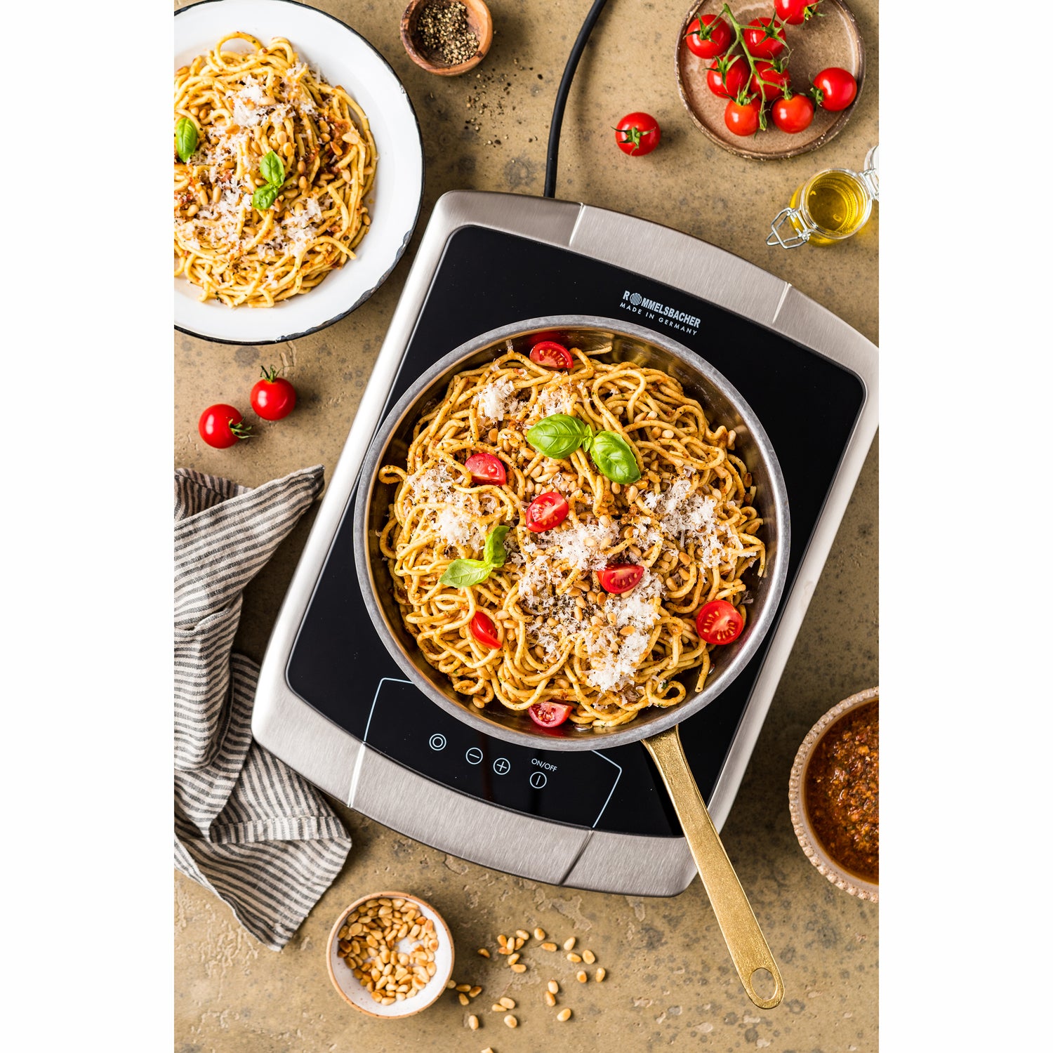 Rommelsbacher Kokplatta Highlight CT 2203/TC Touch Controll dubbla Zoner