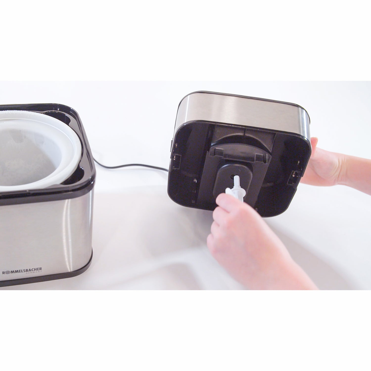 Rommelsbacher Glassmaskin IM 12 Kurt 0,5l Rostfri Sorbet,Glass Frusen Yogurt Slush