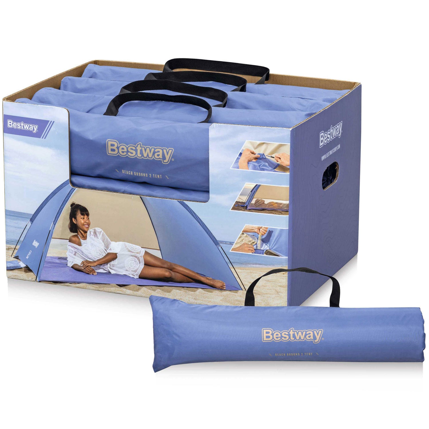 Bestway Strandtält Pavillo 2.00m x 1.20m x 95cm