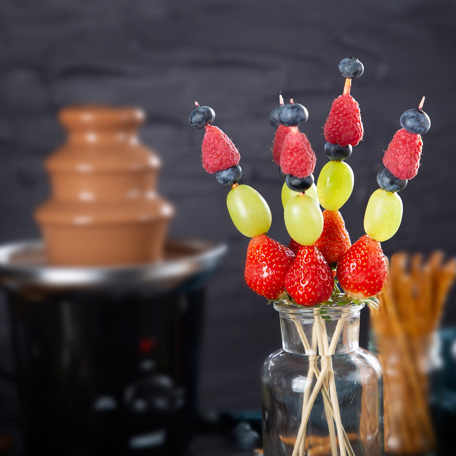 Princess Chokladfontän 292994 svart rostfri skål med snabb uppvärmning