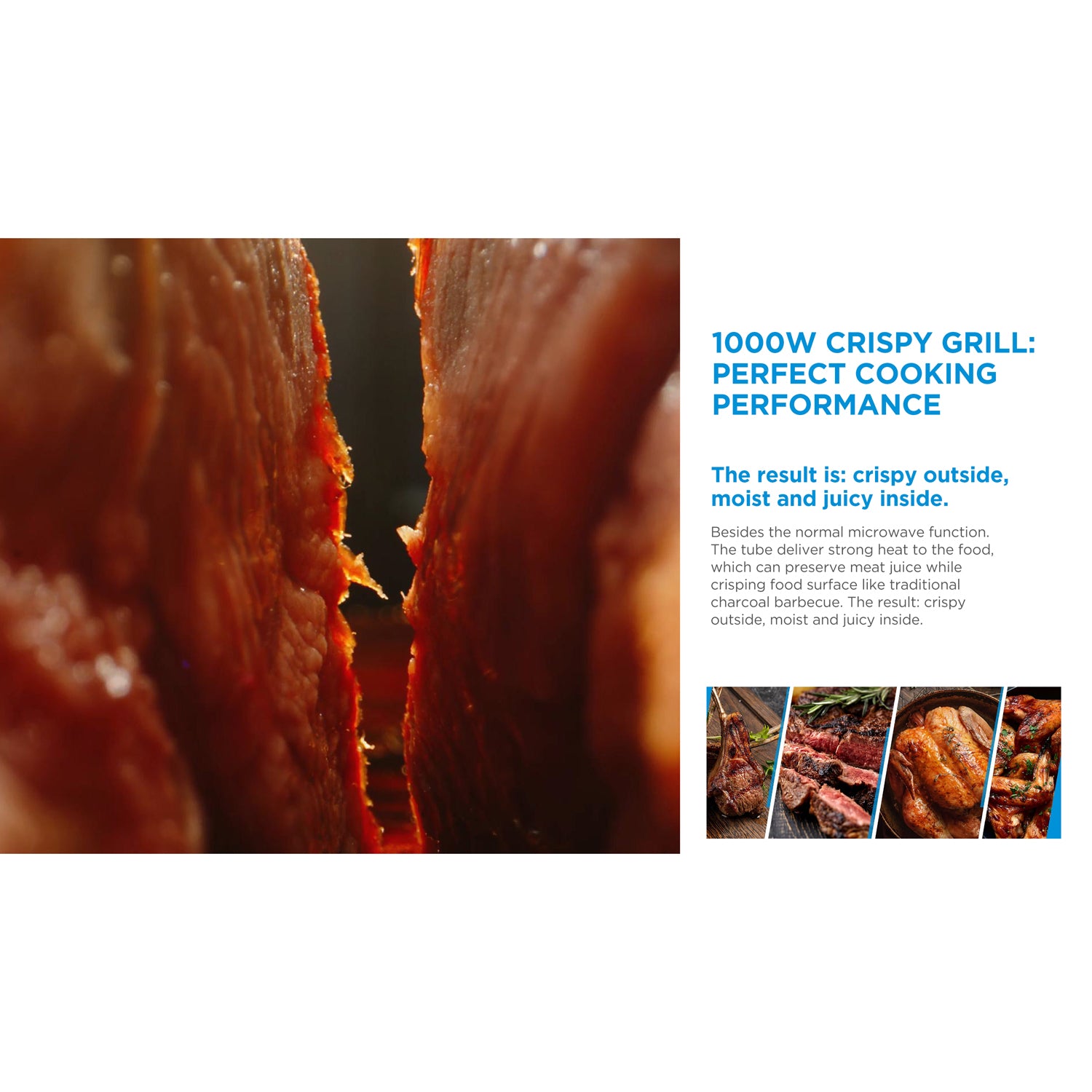 Midea Mikrovågsugn med Grill 20L 700/1000W