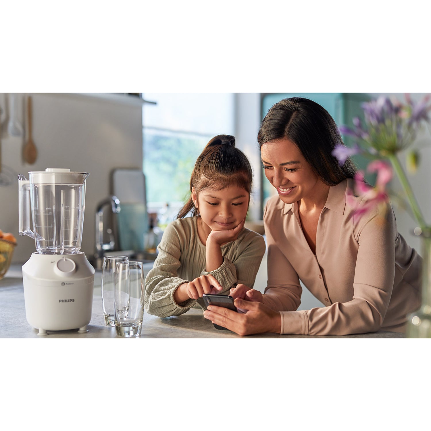 Philips Blender HR2041/00 Mixer ProBlend-teknik 450W 1,9l