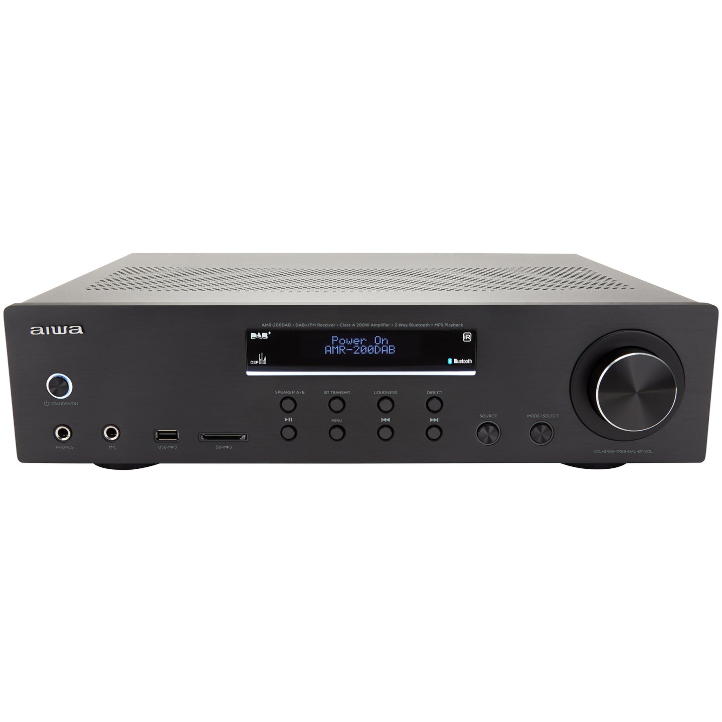 AIWA Stereo-receiver med Bluetooth 2 x 100 Watt RMS @4Ohm